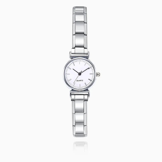Silver White Watch